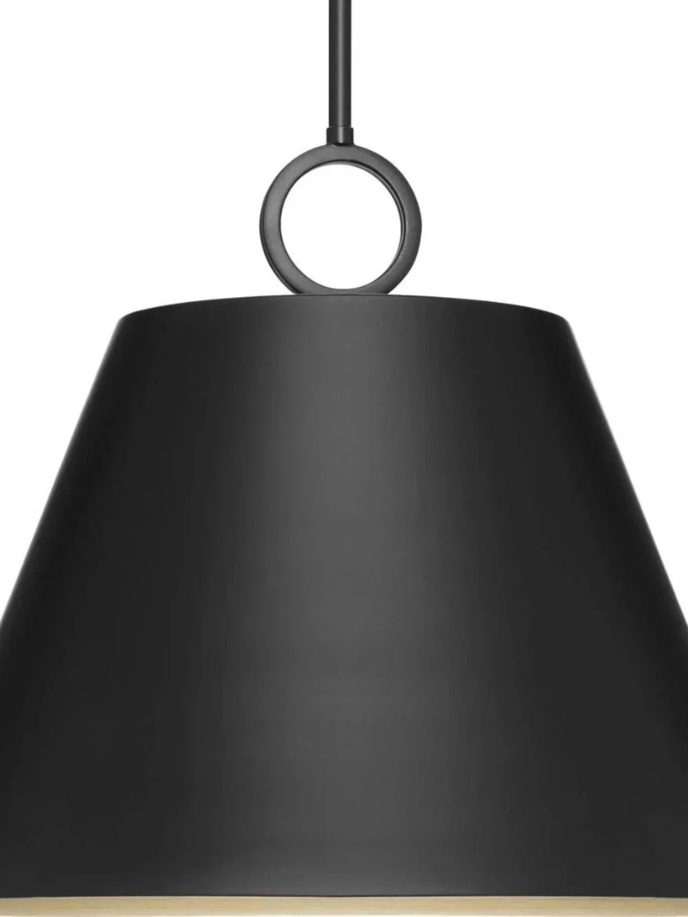 Progress Lighting Parkhurst Pendant Light 18 in, Matte Black